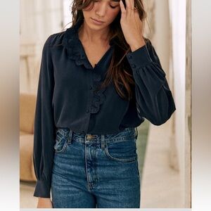 Sezane Chloe size 36 in Navy